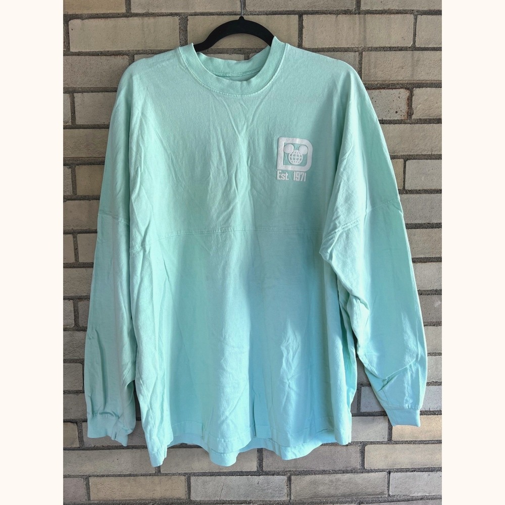 Disney Parks Spirit Jersey Walt Disney World Mint Green Size Large